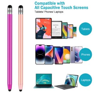 Stylus Pens for Touch Screens, CCIVV 4 Pack Stylus Compatible with iPhone, iPad Pro, Samsung Galaxy, Tablets and All capacitive Touch Screen Devices, 16 Extra Replaceable Tips