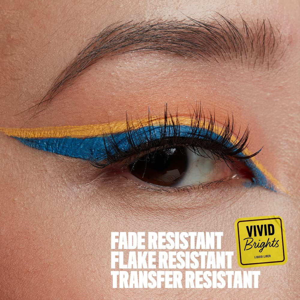 NYX PROFESSIONAL MAKEUP Vivid Brights Liquid Liner, Smear-Resistant Eyeliner with Precise Tip - Had Me At Yellow