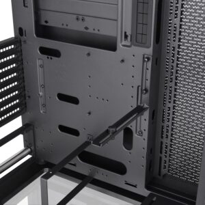 Thermaltake Core P3 Pro E-ATX Tempered Glass Mid Tower Gaming Computer Chassis, Open Frame Panoramic Viewing, Glass Wall-Mount, Rotatable PCI-E Slots, CA-1G4-00M1WN-09