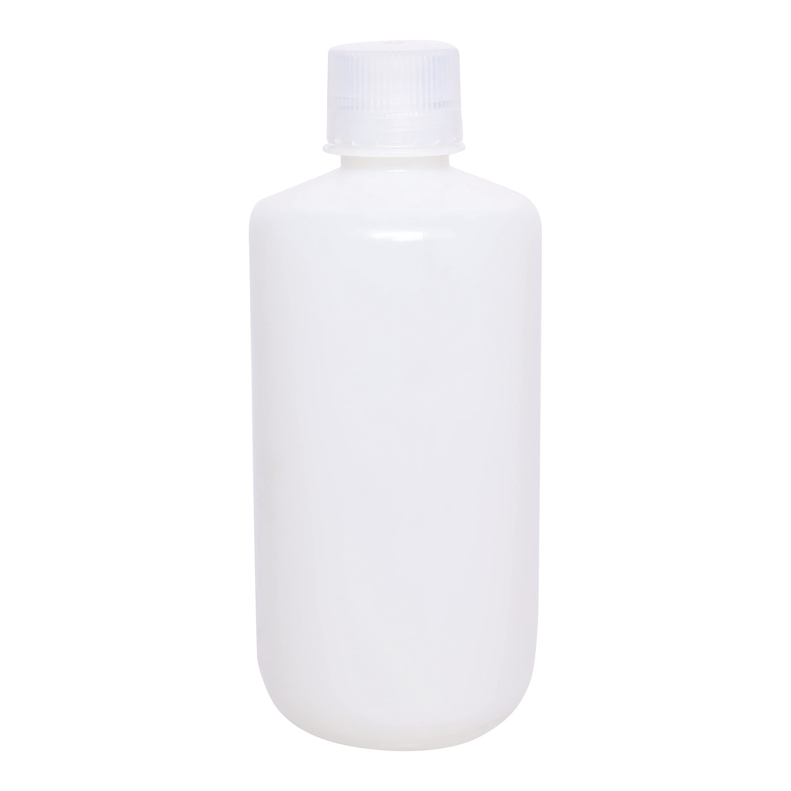 EISCO Reagent Bottle, 1000mL - Narrow Mouth with Screw Cap - HDPE