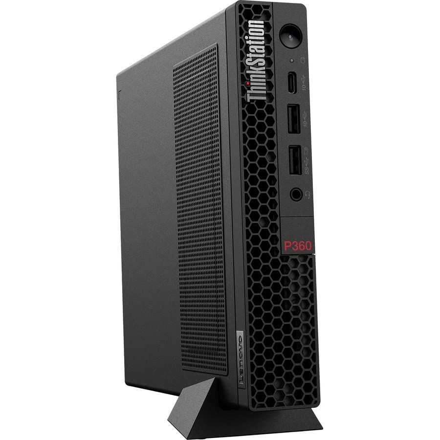 Lenovo ThinkStation P360 30FA001FUS Workstation - 1 x Intel Core i9 Hexadeca-core (16 Core) i9-12900T 12th Gen 1.40 GHz - 32 GB DDR5 SDRAM RAM - 1 TB SSD - Tiny - Black - Intel Q670 Chip - Windows 11