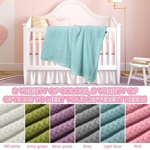 6 Pcs Baby Blanket Flannel Fuzzy Cozy Throw Blankets Soft Warm Fleece Sherpa Blanket for Newborn Infant and Toddler, Nursery Swaddling Blankets for Baby Kids,6 Colors (25 x 32 Inch)