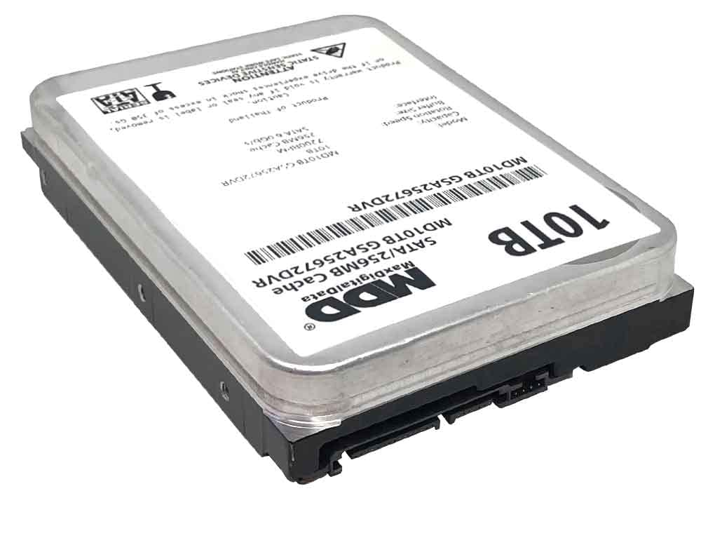 MDD 10TB 7200 RPM 256MB Cache SATA 6.0Gb/s 3.5inch Internal Hard Drive for Surveillance Storage (MD10TGSA25672DVR) - 3 Years Warranty (Renewed)