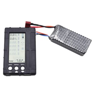 Blomiky 3-in-1 2S-6S Li-Polymer/Li-ion or Li-Fe Battery Balancer Voltage Meter Tester with LCD Display Battery Discharge Test Battery Balancer