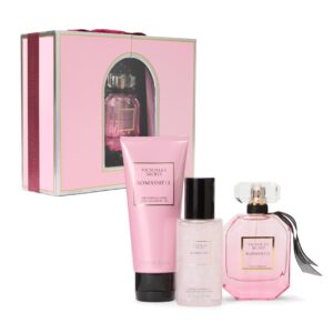 Victoria's Secret Bombshell 3 Piece Luxe Fragrance Gift Set: 1.7 oz. Eau de Parfum, Travel Lotion, & Candle