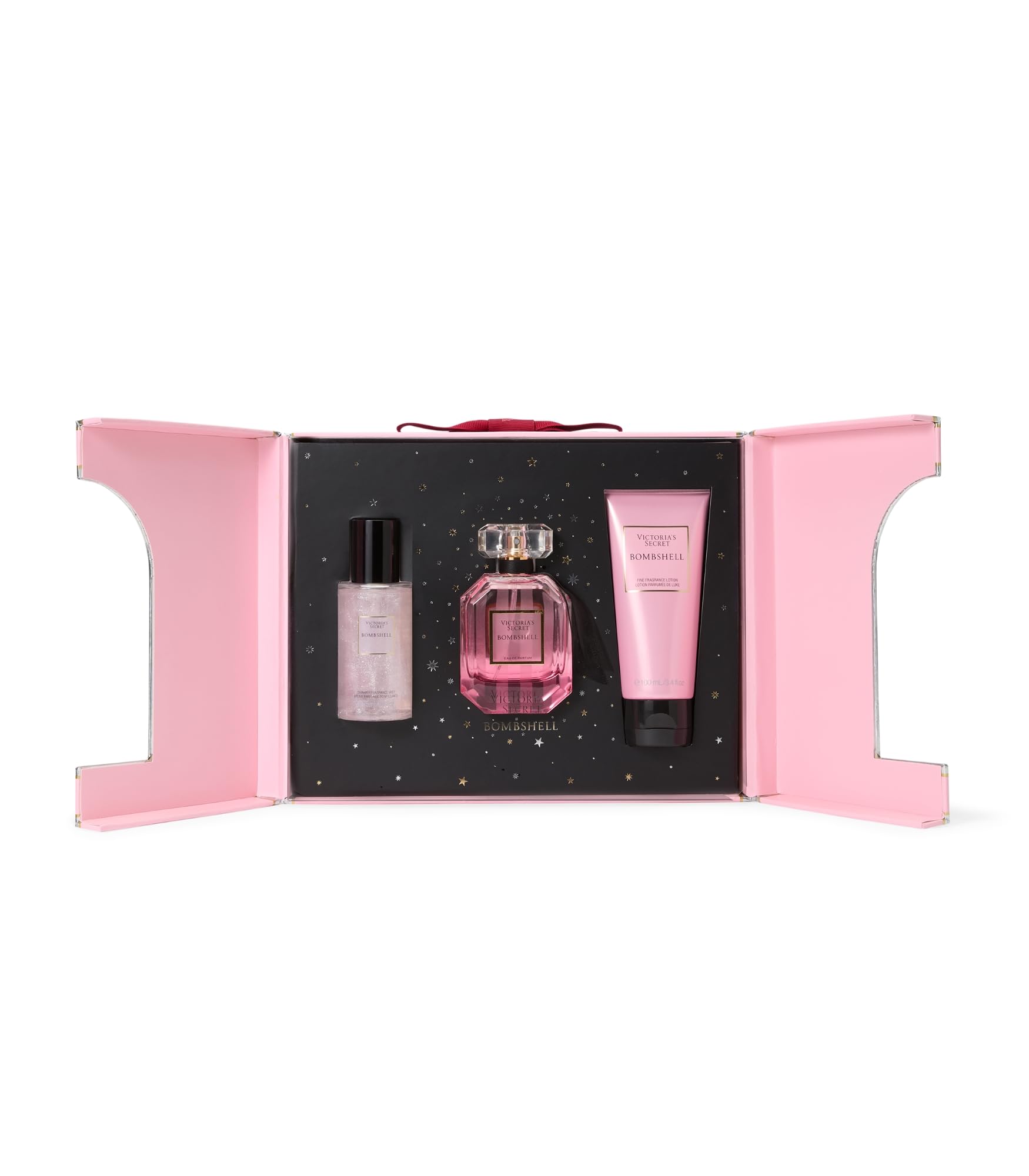 Victoria's Secret Bombshell 3 Piece Luxe Fragrance Gift Set: 1.7 oz. Eau de Parfum, Travel Lotion, & Candle