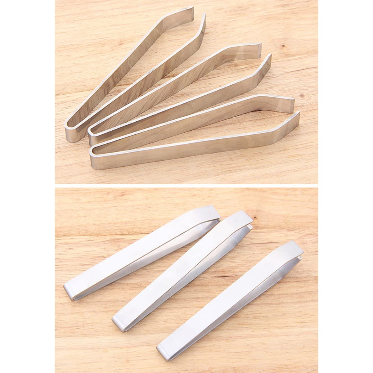 3 Pcs Fish Bone Tweezers Handmade Precision Tweezers for Kitchen Restaurant Home Flat Tip Pig Hair Removal Tool