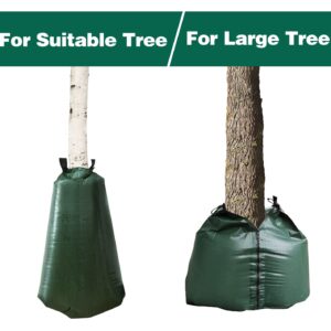 20 Gallon Tree Watering Bags, 6 Pack Slow Release Watering Bag with Zipper, Premium PE Drip Irrigation System for Trees, Reusable, 3-8 Hours Releasing Time