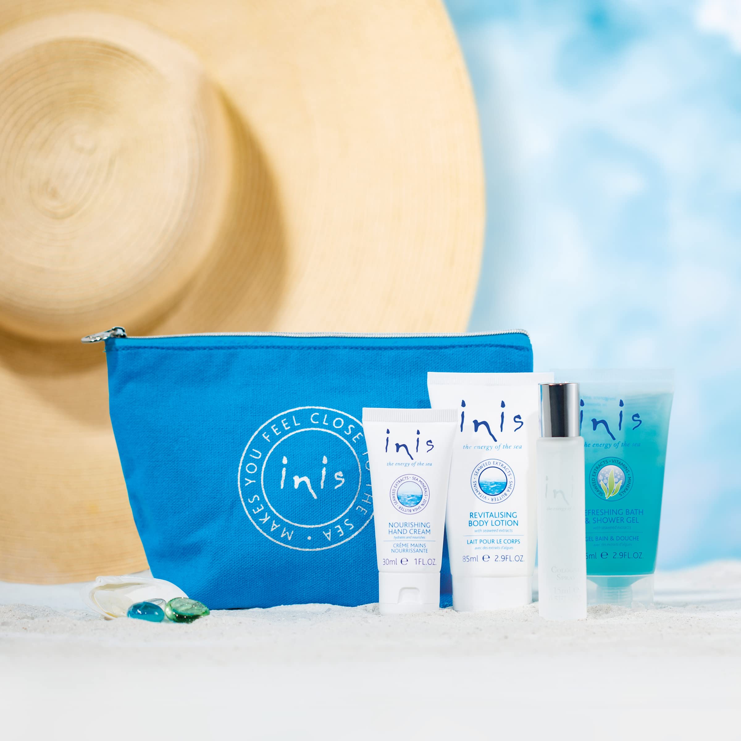 Inis the Energy of the Sea Voyager Gift Set with Cosmetic Bag