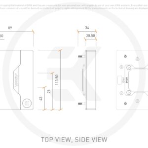 EKWB EK-Quantum Velocity 2 CPU Water Block, AM5, D-RGB, Nickel + Plexi