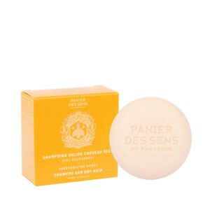 panier des sens - shampoo bar for dry hair – honey bar shampoo with organic honey extract from france - gentle, ultra-foaming solid shampoo – natural shampoo bar, eco-friendly, silicone free - 2.6 oz