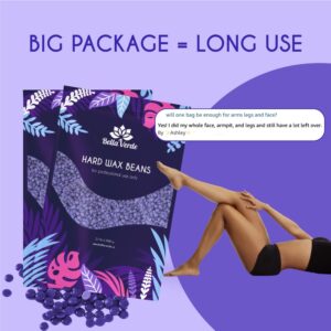 Bella Verde Pre and Post Waxing Care - Home Kit for Women and Men - Wax Beans 2.2lb - Hard Wax Beads for Hair Removal - Care for Brazilian Body Legs Eyebrows Face Lips Armpits