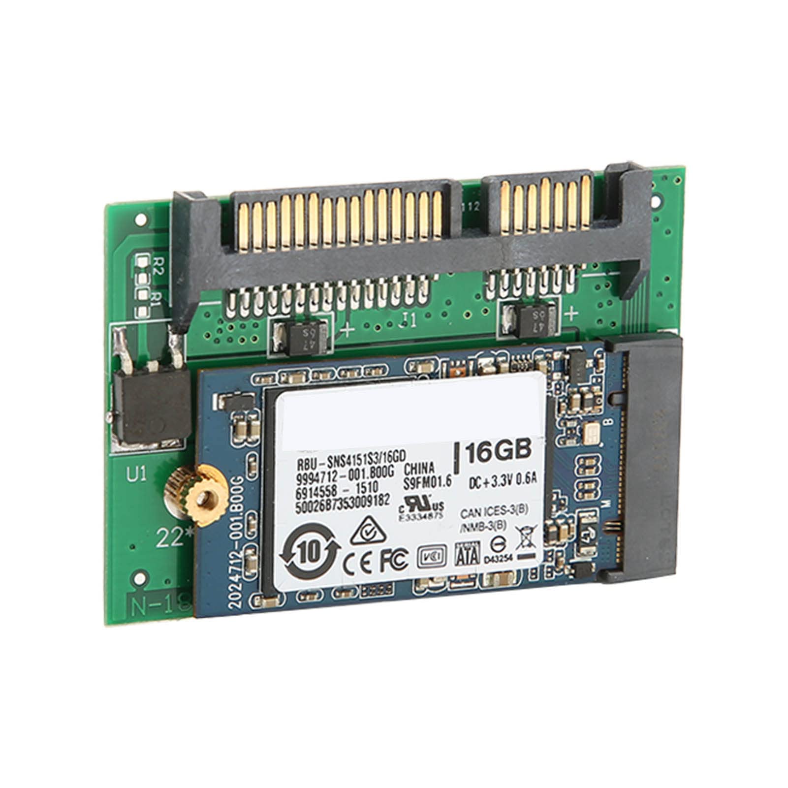 M.2 SSD, Adapter M.2 SSD Large Capacity PCB for Office for Home 16GB