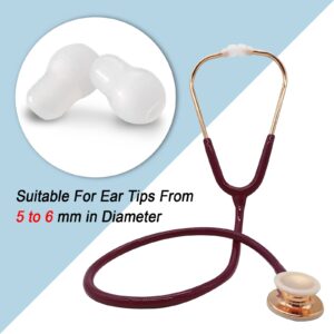 Silicone Ear Tips Replacement for MDF &Littmann Stethoscopes - Universal Soft Fit Littman Earpieces Snap Tight Soft Sealing Ear Pieces,Cardiology IV Parts & Littmann Stethoscope Parts