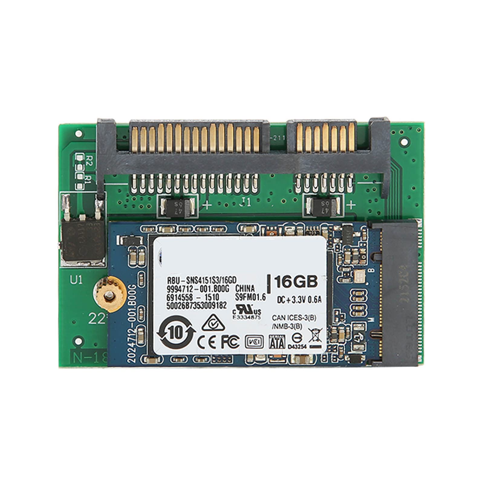 M.2 SSD, Adapter M.2 SSD Large Capacity PCB for Office for Home 16GB