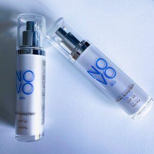 NOVO skin Tinted Moisturizer - SPF 46 - 2.0 fl oz - Primer + Broad Spectrum Face Sunscreen - Adds instant Glow - Filters Blue light - Hyaluronic acid + Niacinamide. Lightweight, Scentless, Non greasy & Oil Free.