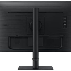 SAMSUNG 27-Inch ViewFinity S8 Series 4K UHD High Resolution Monitor, IPS Panel, 60Hz, Thunderbolt 4, HDR 10+, Built-In Speakers, Height Adjustable Stand, S27B804TGN, 2022, Black