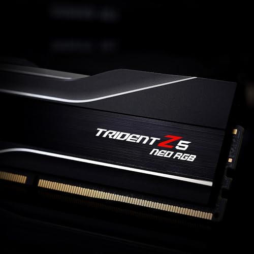 G.SKILL Trident Z5 Neo RGB Series (AMD Expo) DDR5 RAM 32GB (2x16GB) 6000MT/s CL36-36-36-96 1.35V Desktop Computer Memory UDIMM - Matte Black (F5-6000J3636F16GX2-TZ5NR)