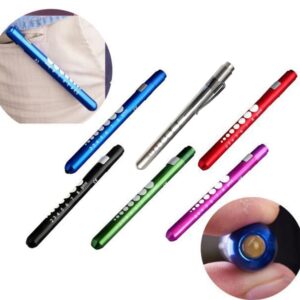 Bluelans Pen Light with Pupil Gauge LED Penlight for Nurses Doctors, Reusable Medical Penlight for Nursing Students Doctors Green