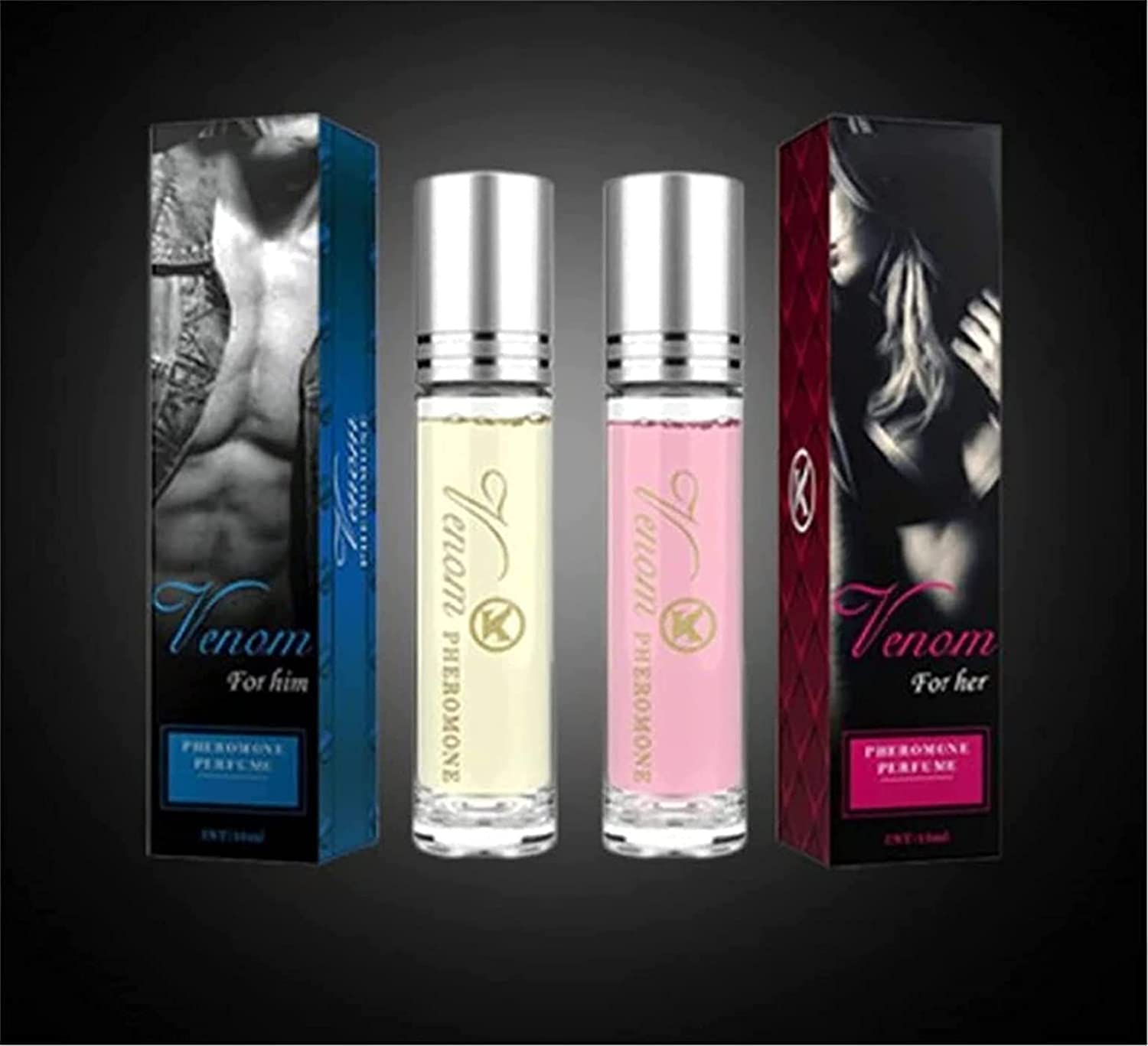 Pheromone Perfume, Venom Fragrance for Her, Aphrodite's Phero perfume, Pheromone Oil for Women To Attract Men, Roll On Pheremone Oils, Ladies Pharamon Perfume(For Women-2PCS)