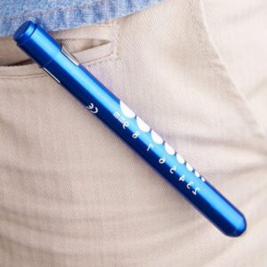 Bluelans Pen Light with Pupil Gauge LED Penlight for Nurses Doctors, Reusable Medical Penlight for Nursing Students Doctors Green