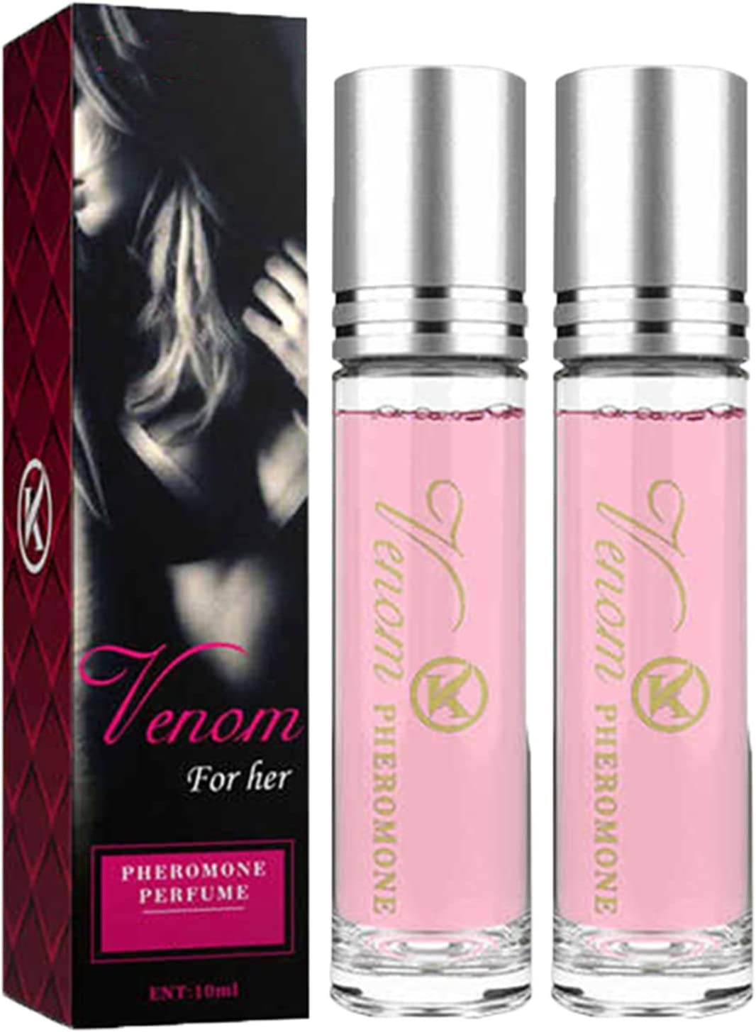 Pheromone Perfume, Venom Fragrance for Her, Aphrodite's Phero perfume, Pheromone Oil for Women To Attract Men, Roll On Pheremone Oils, Ladies Pharamon Perfume(For Women-2PCS)