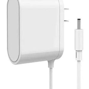 White Power Adapter Replacement for Alexa Show 5, Alexa Dot 3rd Gen, 4th Gen - 15W Power Cord Charger