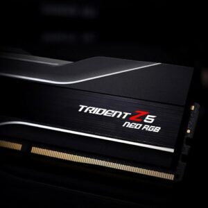 G.SKILL Trident Z5 Neo RGB Series (AMD Expo) DDR5 RAM 32GB (2x16GB) 5600MT/s CL28-34-34-89 1.35V Desktop Computer Memory UDIMM - Matte Black (F5-5600J2834F16GX2-TZ5NR)