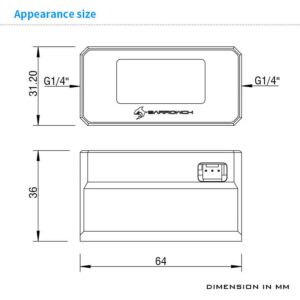 Barrowch OLED Temperature Display with Alarm and Intelligent Shutdown