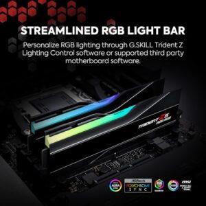 G.SKILL Trident Z5 Neo RGB Series (AMD Expo) DDR5 RAM 32GB (2x16GB) 6000MT/s CL32-38-38-96 1.35V Desktop Computer Memory UDIMM - Matte Black (F5-6000J3238F16GX2-TZ5NR)