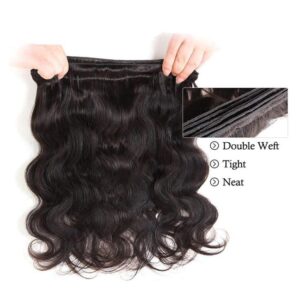 Body Wave Bundles Human Hair 16 18 20 inch 10A Grade Human Hair Bundles Body Wave 3 Bundles 100% Unprocessed Brazilian Virgin Hair Extensions