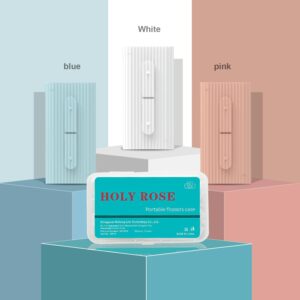 Holy Rose Dental Floss Portable Dispenser 4 Boxs,Travel Floss Picks Case 2 Box with Adults Floss Sticks 160 Count,Flosser Toothpick is Cleaning Teeth and Oral Care Tool(White)