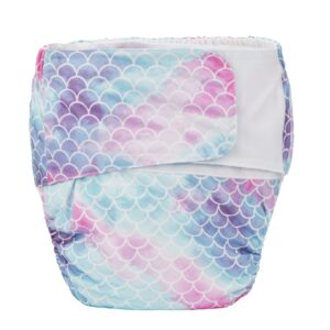 teen adult cloth diaper nappy reusable washable for disability incontinence large (scales)