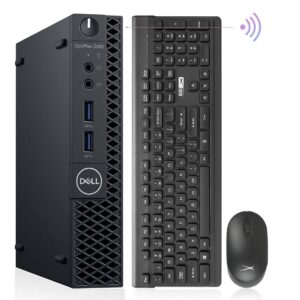 dell mini pc windows 11 micro computer optiplex 3060 desktop,i7-8700t 32gb ram 1tb m.2 nvme m.2 ssd,ax210 built-wifi 6e,hdmi dual monitor support,wireless keyboard mouse (renewed)