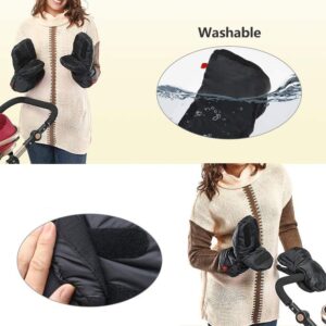 XGOPTS Baby Stroller Gloves Universal Warm Hand Muffs Mittens Winter Waterproof Pram Hand Warmers Thick Pushchair Mittens