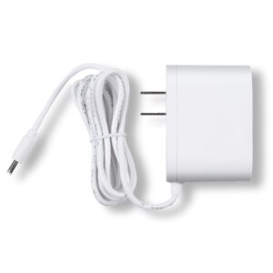 White Power Adapter Replacement for Alexa Show 5, Alexa Dot 3rd Gen, 4th Gen - 15W Power Cord Charger