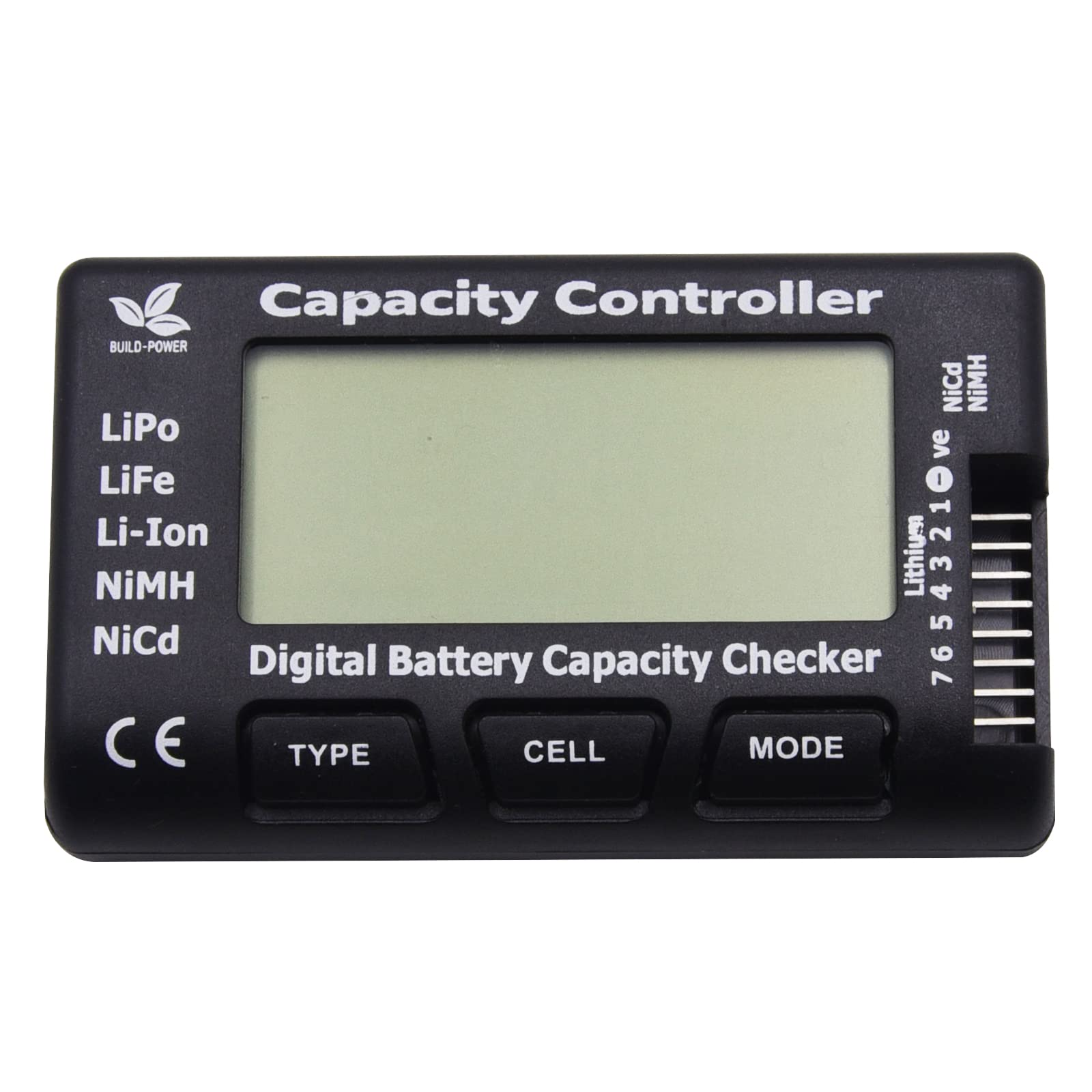 Blomiky 5 in 1 Lipo Li-ion Life NiCd NiMH Battery Cell Capacity Percentage Checker Voltage Tester Battery Balancer Cell Meter 7