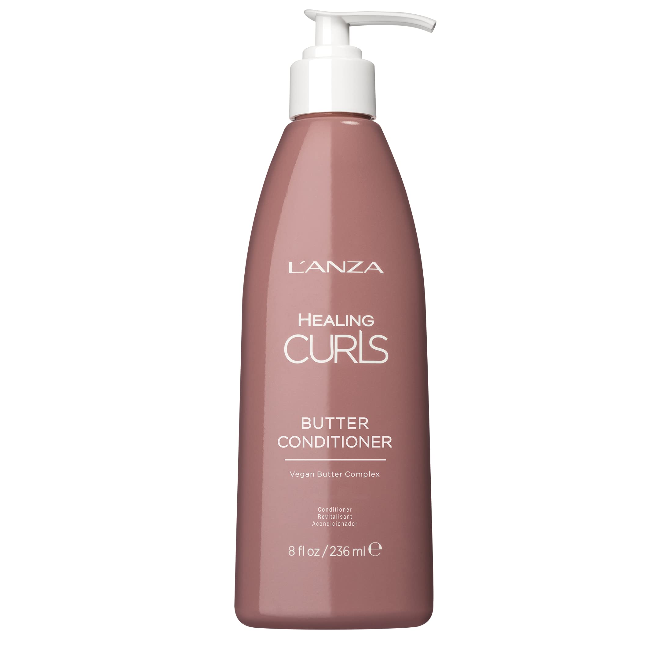 L'ANZA Healing Curls Butter Conditioner - Curly Hair Product for Moisturising and Detangling Velvety Curls with Anti-Humidity Moisturisers, with Sulphate Free, Paraben Free Formula (8 Fl Oz)