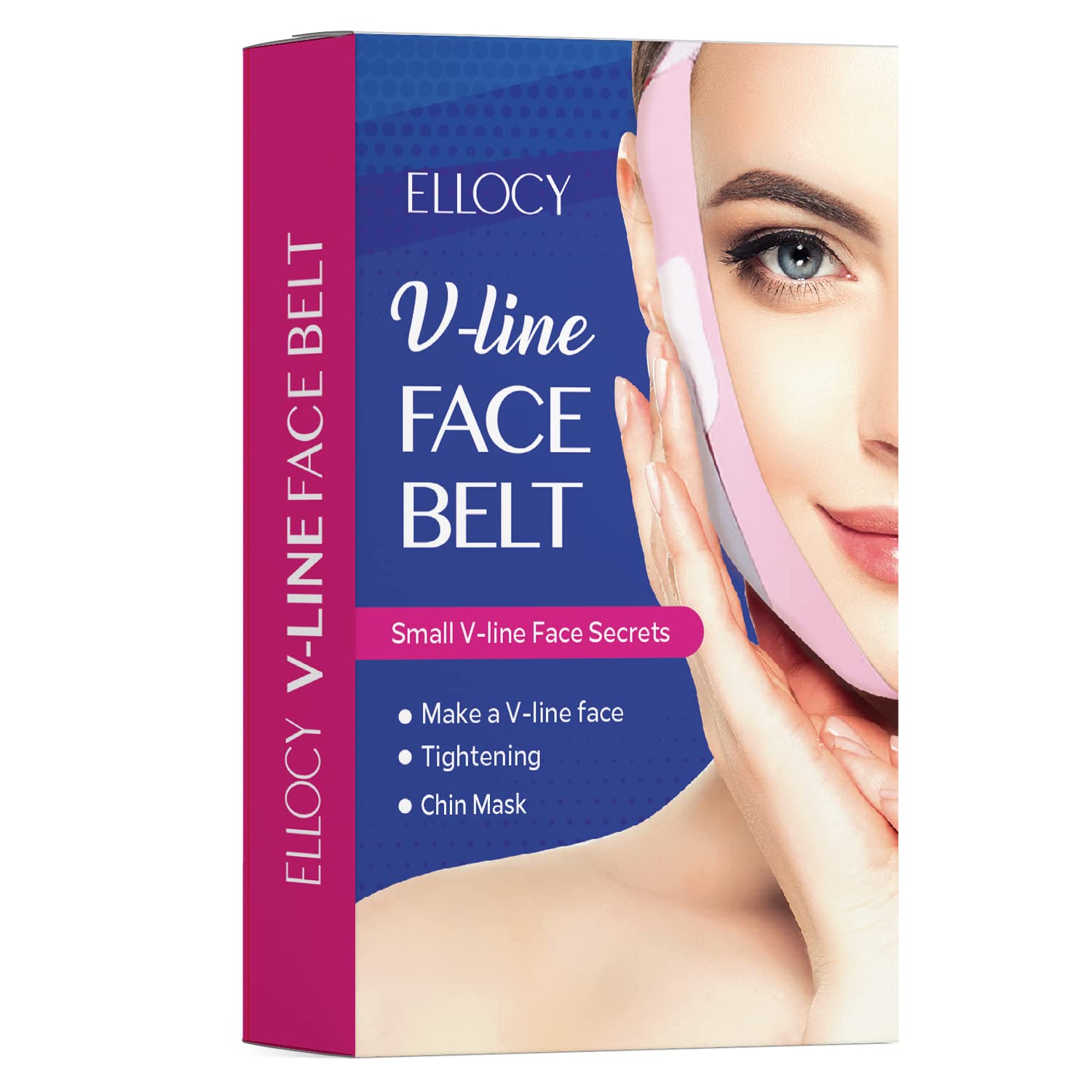 ELLOCY V Line Face Toning Belt for Face Wrinkle Mask Reusable Facial Strap Stimulate Sagging Face