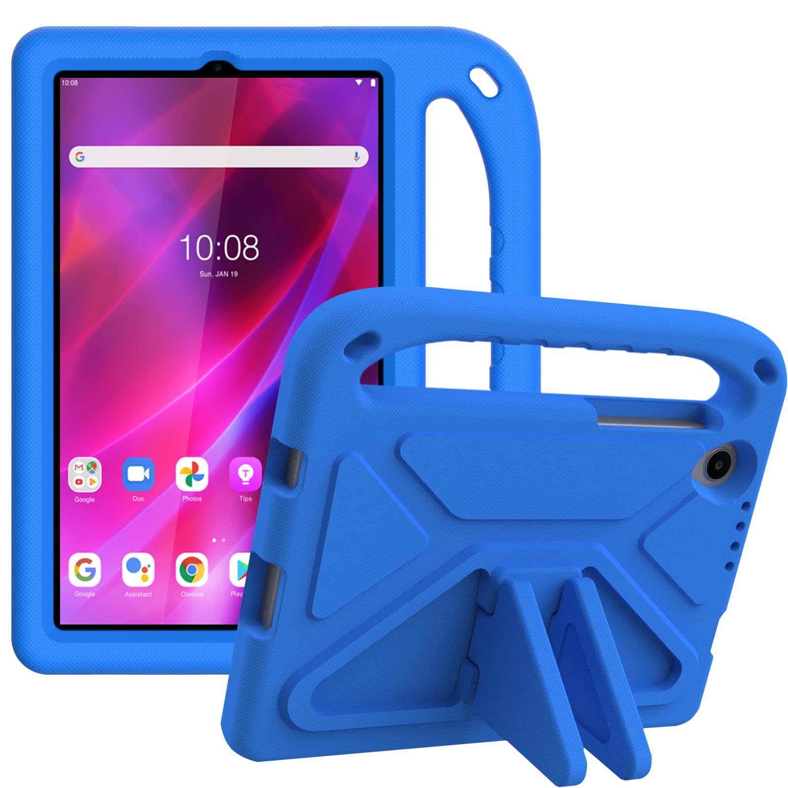 ATOOZ for Lenovo Tab M8 4th Gen /3rd Gen Case 8-inch 2024, Kids Case for Lenovo Tab M8 HD (TB-8505F / TB-8505X /TB-8506F) 2019, Shockproof Handle Stand Cover Case for Tab M8 HD LTE 8" Tablet (Blue)