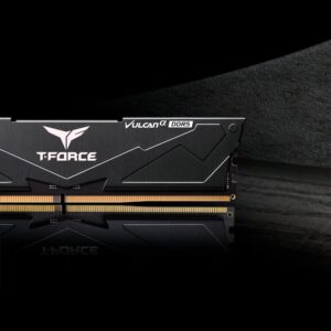 TEAMGROUP T-Force Vulcan Alpha DDR5 Ram 32GB Kit (2x16GB) 6000MHz (PC5-48000) CL38 Desktop Memory Module Ram (Black) AMD Optimized Memory - FLABD532G6000HC38ADC01