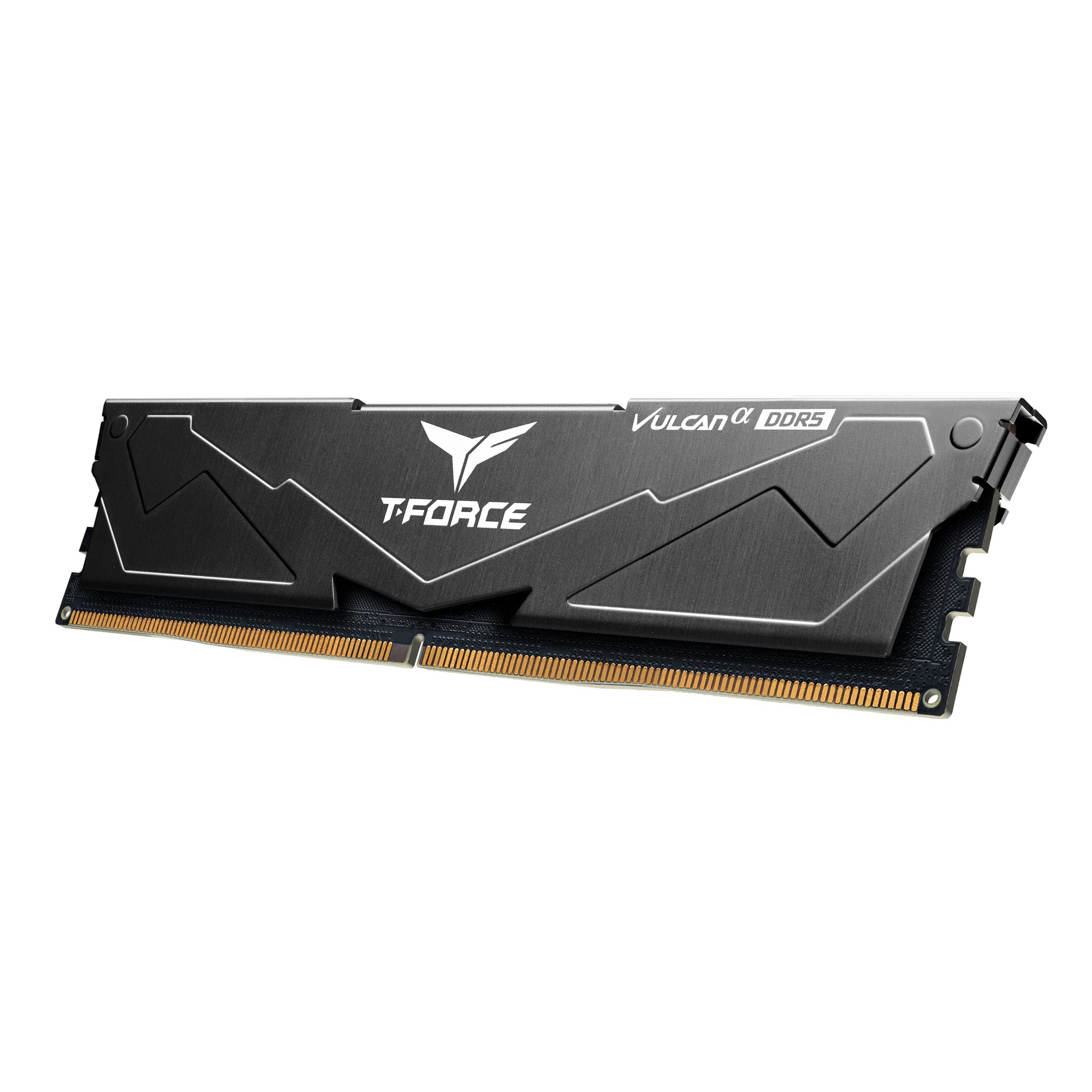 TEAMGROUP T-Force Vulcan Alpha DDR5 Ram 32GB Kit (2x16GB) 6000MHz (PC5-48000) CL38 Desktop Memory Module Ram (Black) AMD Optimized Memory - FLABD532G6000HC38ADC01