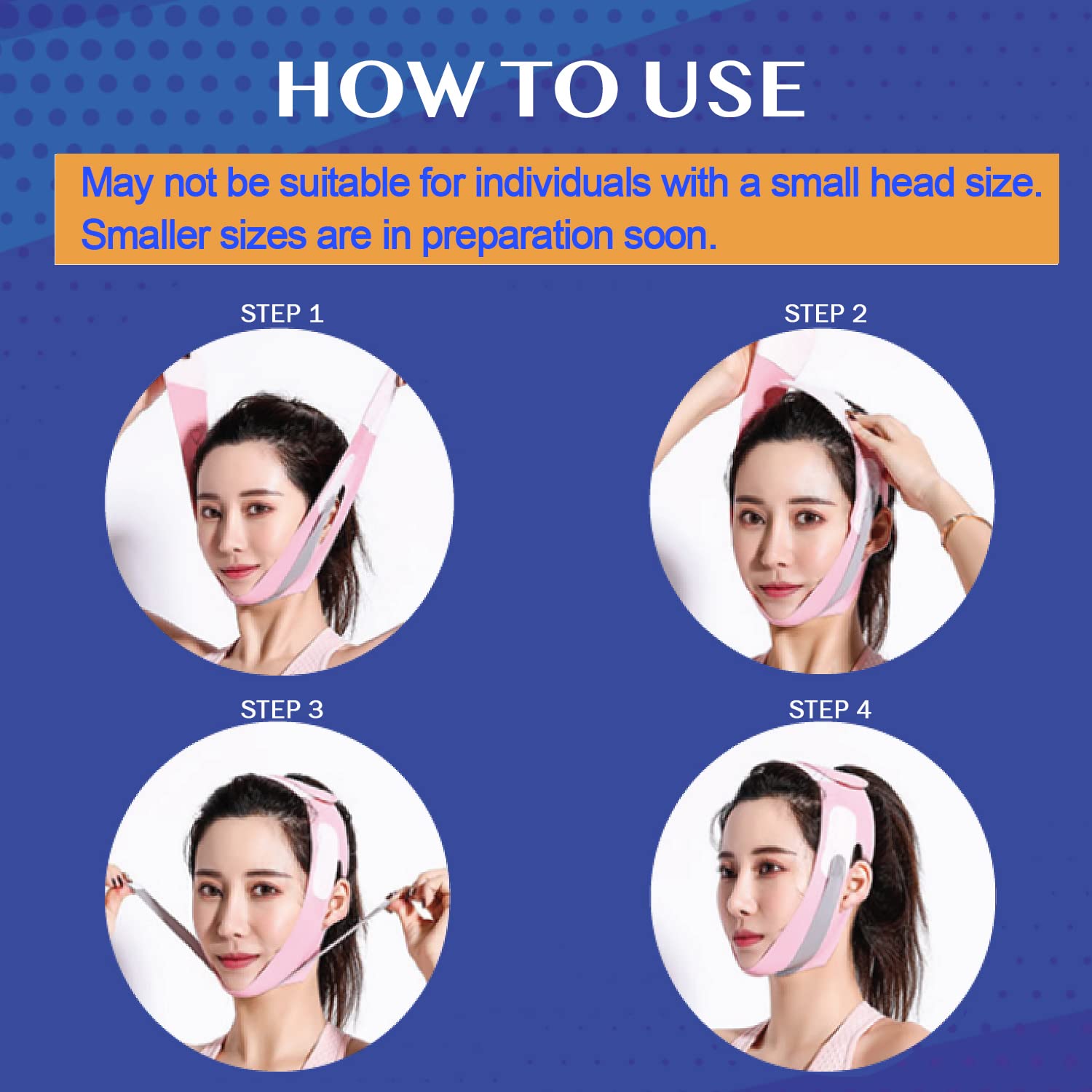 ELLOCY V Line Face Toning Belt for Face Wrinkle Mask Reusable Facial Strap Stimulate Sagging Face