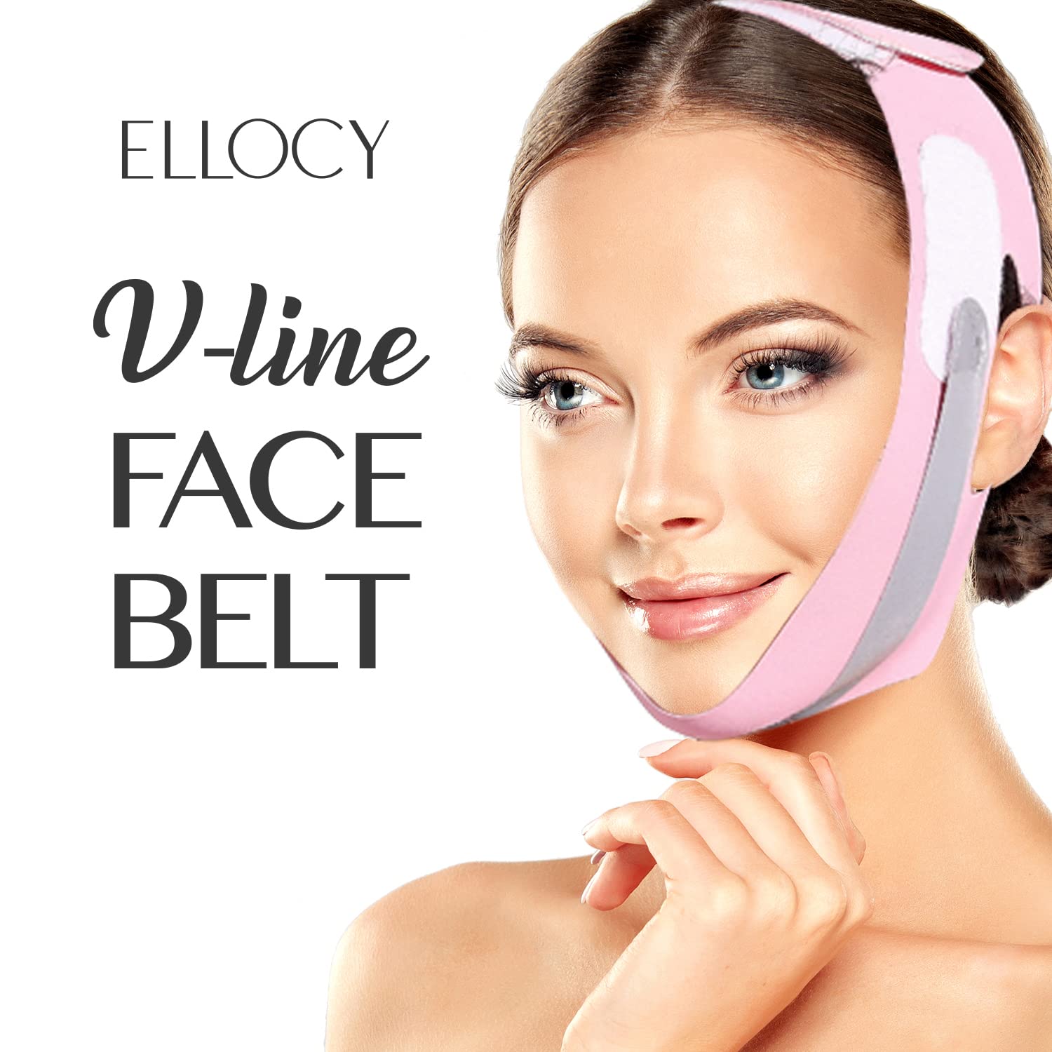 ELLOCY V Line Face Toning Belt for Face Wrinkle Mask Reusable Facial Strap Stimulate Sagging Face