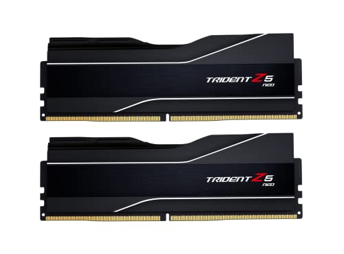 G.SKILL Trident Z5 Neo Series (AMD Expo) DDR5 RAM 32GB (2x16GB) 6000MT/s CL30-38-38-96 1.35V Desktop Computer Memory UDIMM - Matte Black (F5-6000J3038F16GX2-TZ5N)