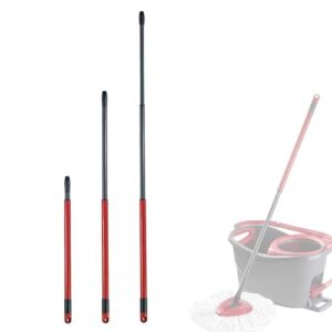 3 section telescopic handle for o-cedar easywring microfiber spin mop bucket floor cleaning system, 22 inch to 48 inch stainless steel mop head handle