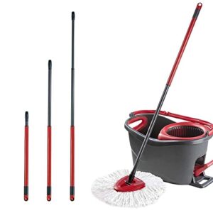 3 Section Telescopic Handle for O-Cedar EasyWring Microfiber Spin Mop Bucket Floor Cleaning System, 22 Inch to 48 Inch Stainless Steel Mop Head Handle