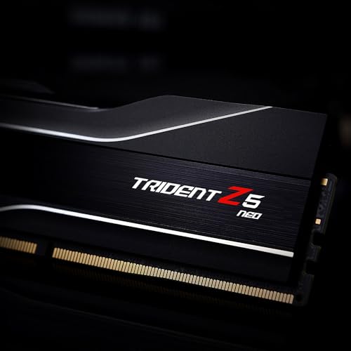 G.SKILL Trident Z5 Neo Series (AMD Expo) DDR5 RAM 32GB (2x16GB) 6000MT/s CL32-38-38-96 1.35V Desktop Computer Memory UDIMM - Matte Black (F5-6000J3238F16GX2-TZ5N)