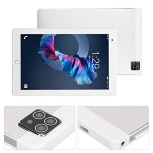 YOKAM Tablet, 2.4G WiFi 8in 8.0 Megapixel Rear Tablet Silver 4GB 64GB RAM for Adult Travel US Plug