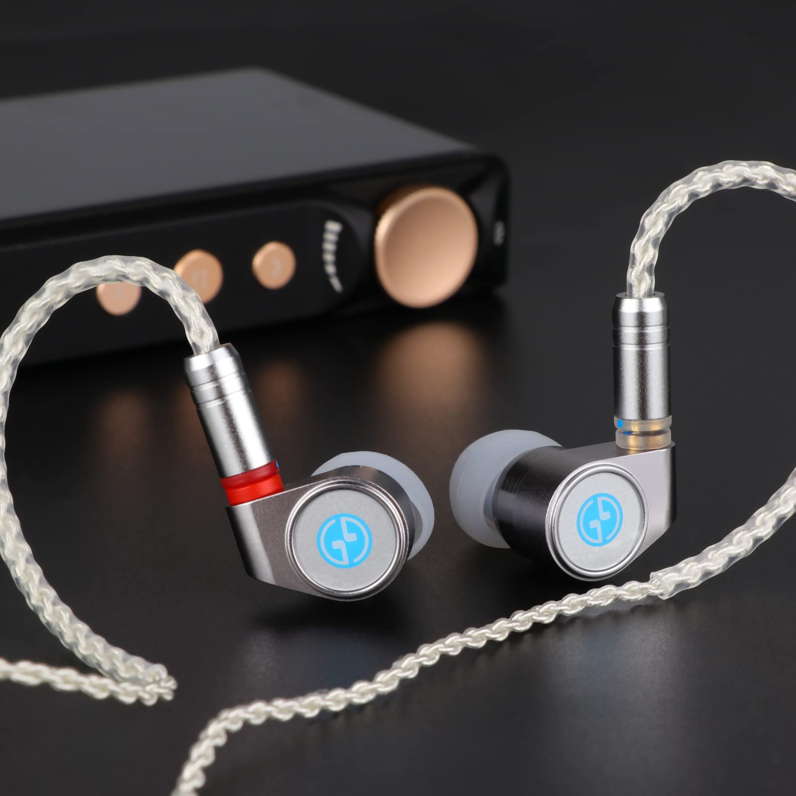 Linsoul 2022 Upgraded TIN HiFi T2 DLC 2DD 10mm Dynamic Driver in Ear Monitor Earphone with Detachable 0.78mm 2Pin 5N 8 Core Silver-Plated Cable, Aluminum Cavity for Audiophile DJ Musician